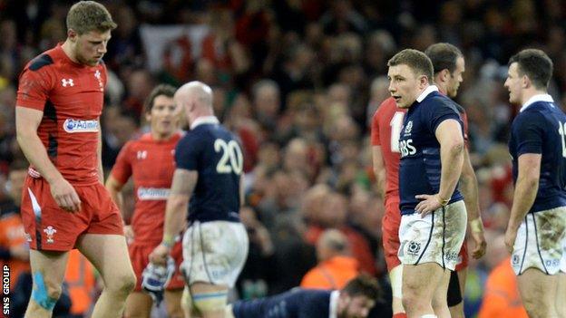 The result in Cardiff was a record Six Nations defeat for Scotland