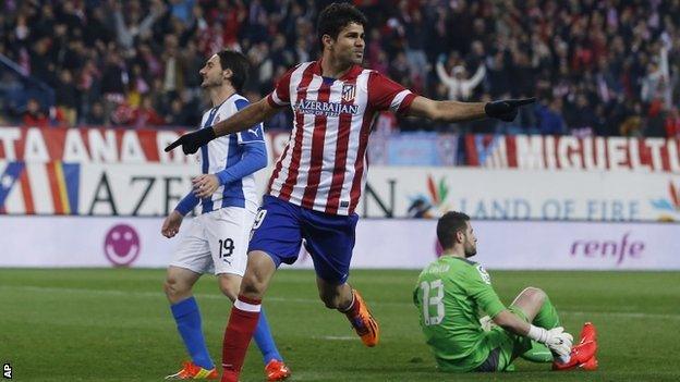 Atletico Madrid striker Diego Costa