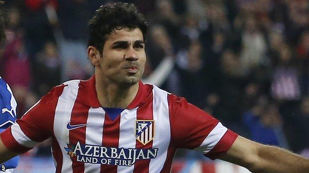 Atletico Madrid's Diego Costa