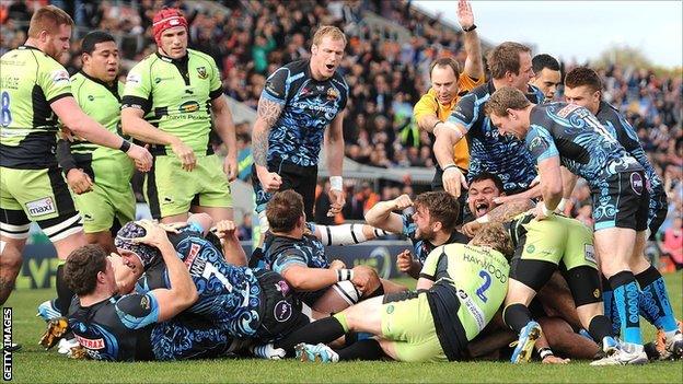 Exeter celebrate