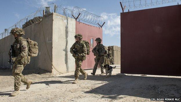 British soldiers in Afghanistan