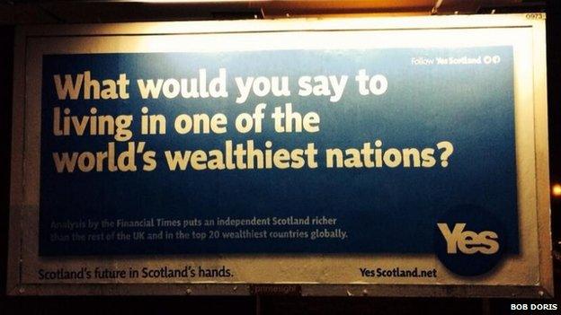 Yes Scotland billboard