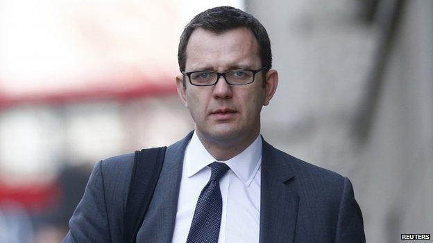 Andy Coulson outside the Old Bailey