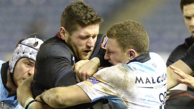 Edinburgh against Glasgow Warriors