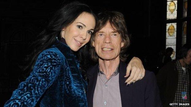 L'Wren Scott and Mick Jagger in New York 16 February 2012