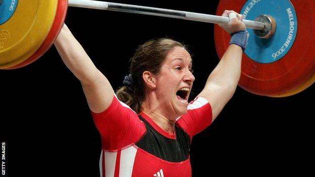 Michaela Breeze in action at the Melbourne Commonwealth Games in 2006