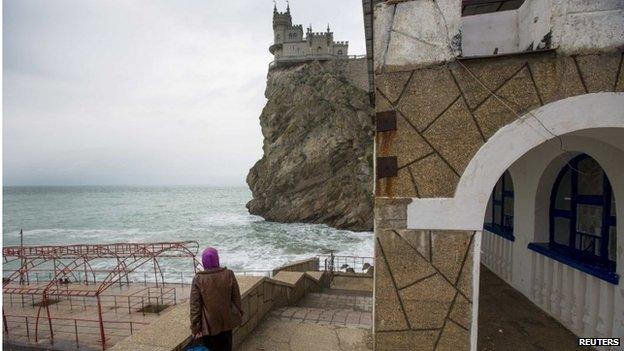 The Swallow's Nest castle in Yalta, Crimea