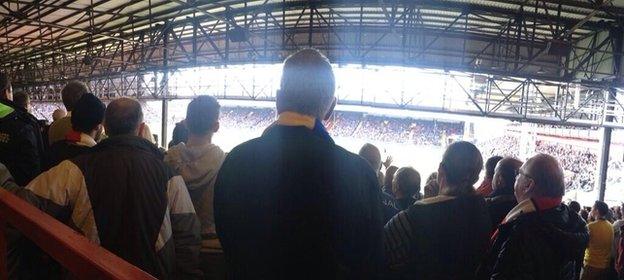 Anthony Joy's view at Selhurst Park