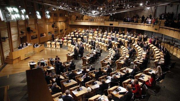 Scottish Parliament chamber