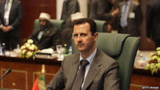 Syrian President Bashar al-Assad at an Arab League summit in Sirte, Syria (2010)