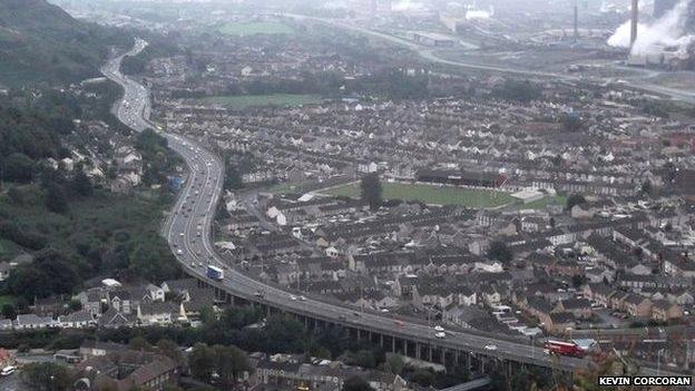 M4 at Port Talbot (Pic: Kevin Corcoran)