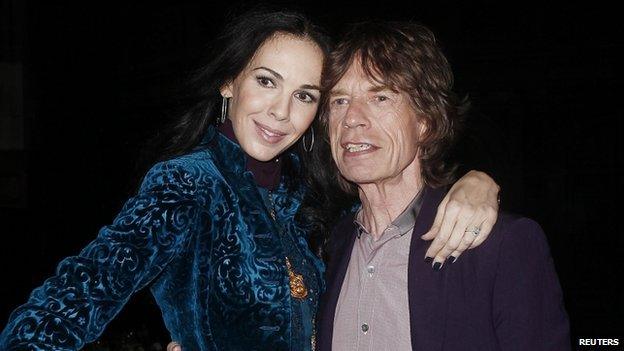 L'Wren Scott and Mick Jagger