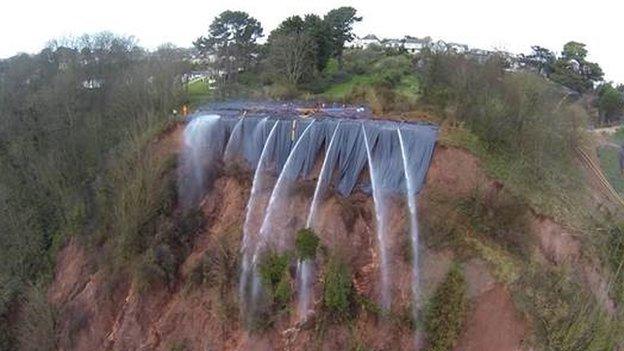 Teignmouth landslip (Pic: AMCO/Network Rail)