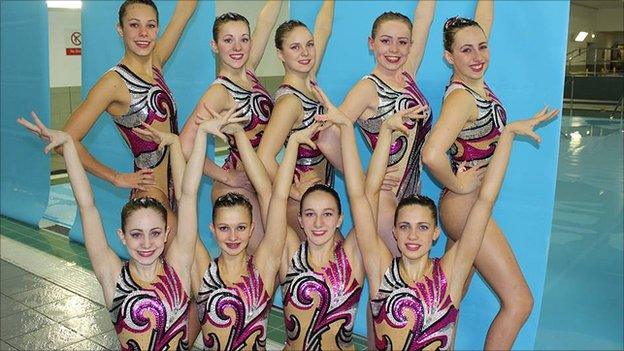 GB synchronised swimming squad