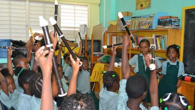 Children with recorders