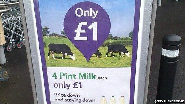 The Tesco advert for milk