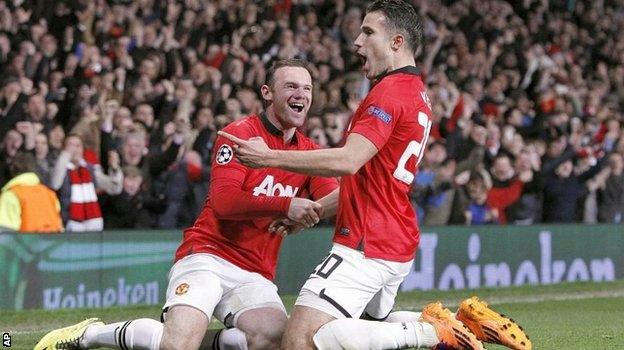 Wayne Rooney and Robin van Persie