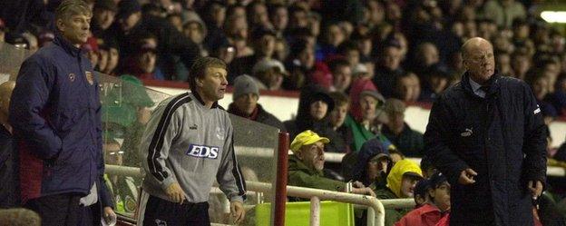 Arsene Wenger and Jim Smith