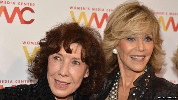 Actress Lily Tomlin and Jane Fonda