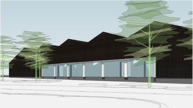Yeovil College artist impression of construction skills centre