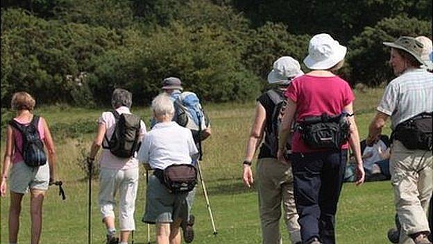 Ramblers enjoying a walk