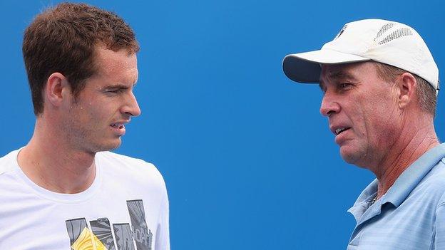 Andy Murray (left) and Ivan Lendl