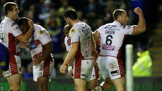 Wigan celebrate