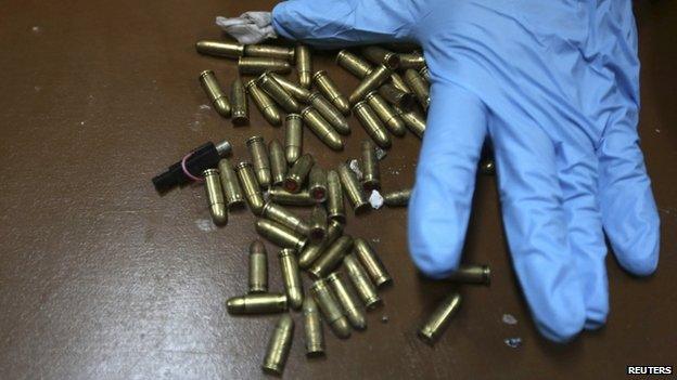 Bullets from the attack (21 March 2014)