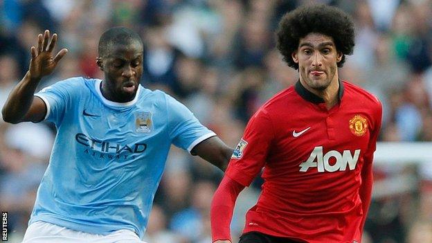 Yaya Toure & Marouane Fellaini