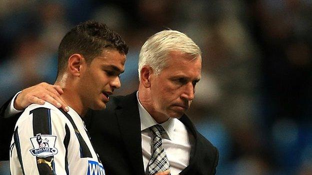 Hatem Ben Arfa and Alan Pardew