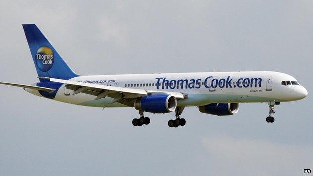 Thomas Cook aeroplane