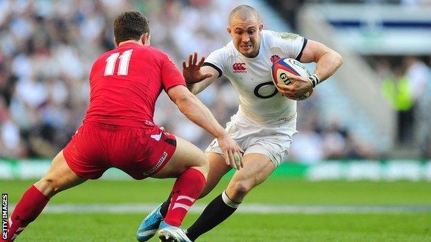 England full-back Mike Brown