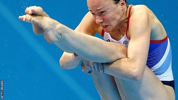 Diver Rebecca Gallantree at Fina Diving World Series