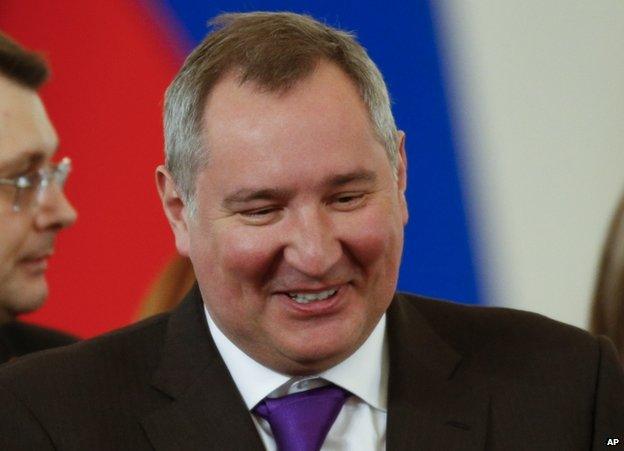 Dmitry Rogozin in Moscow, 18 March