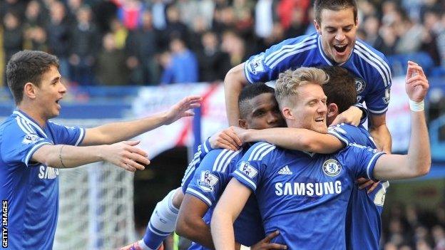 Chelsea celebrate