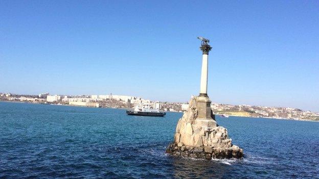 A view of the Bay of Sevastopol