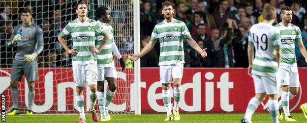 Celtic lost five of their six matches in Champions League Group H