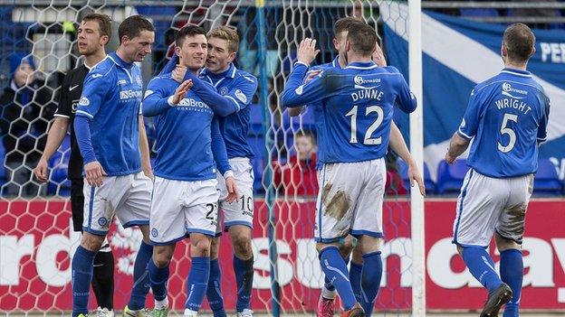 St Johnstone celebrate