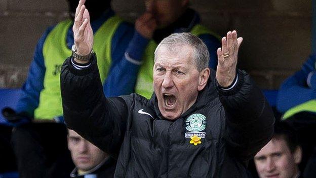 Hibernian manager Terry Butcher