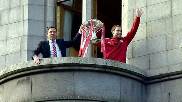 Derek McInnes and Russell Anderson