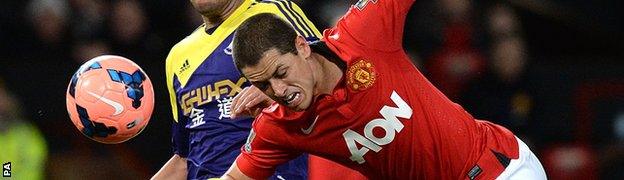 Manchester United's Javier Hernandez has had limited opportunities at Old Trafford.