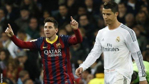 Lionel Messi and Cristiano ROnaldo