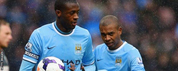 Yaya Toure & Fernandinho