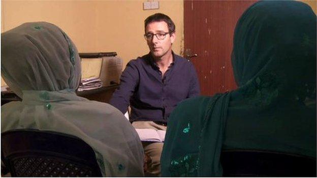 Still from interview with captives