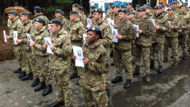 The memorial service in Zagan