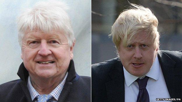 Stanley Johnson and Boris Johnson