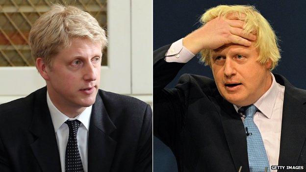 Jo Johnson and Boris Johnson