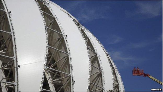 Porto Alegre's Beira Rio stadium, Brazil