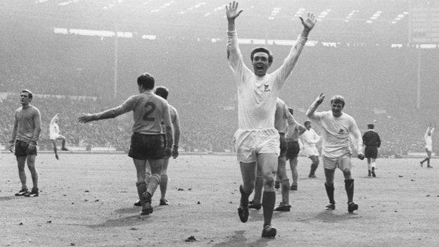 Jeff Astle celebrating a goal