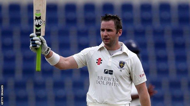 Durham batsman Mark Stoneman